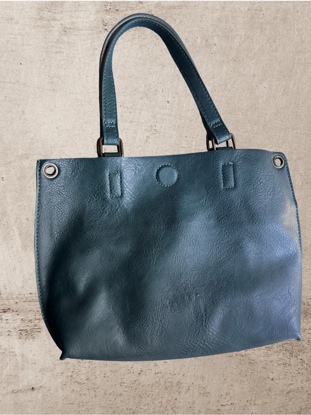 G.H. Bass & Co. 2-in-1 Reversible Tote Bag with Detachable Zipper Pouch
